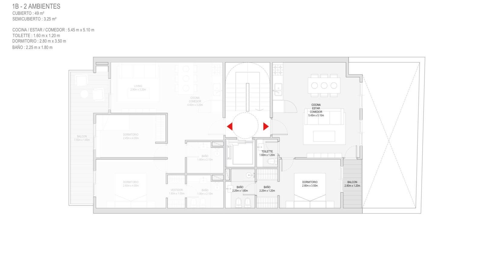 VENTA-DEPARTAMENTO-DOS AMBIENTES-CATEGORIA-NAON