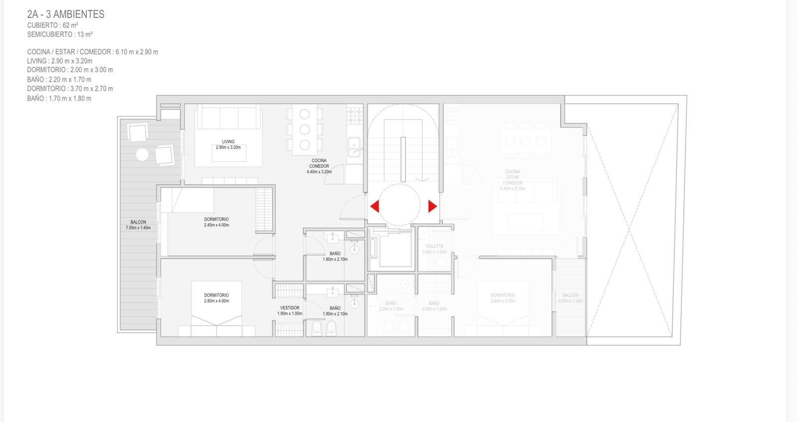 VENTA-DEPARTAMENTO-TRES AMBIENTES-CATEGORIA-NAON