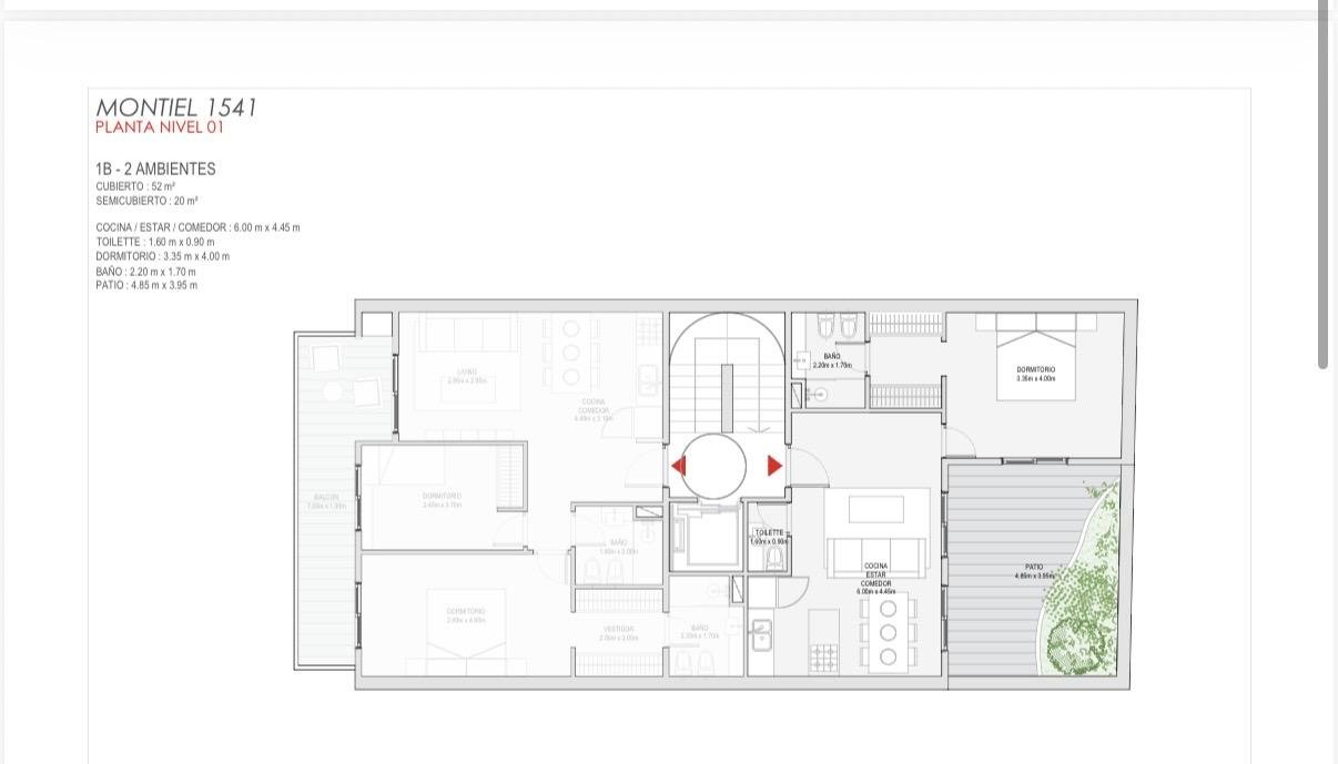 VENTA-DEPARTAMENTO-DOS AMBIENTES- TOILETTE-CATEGORIA