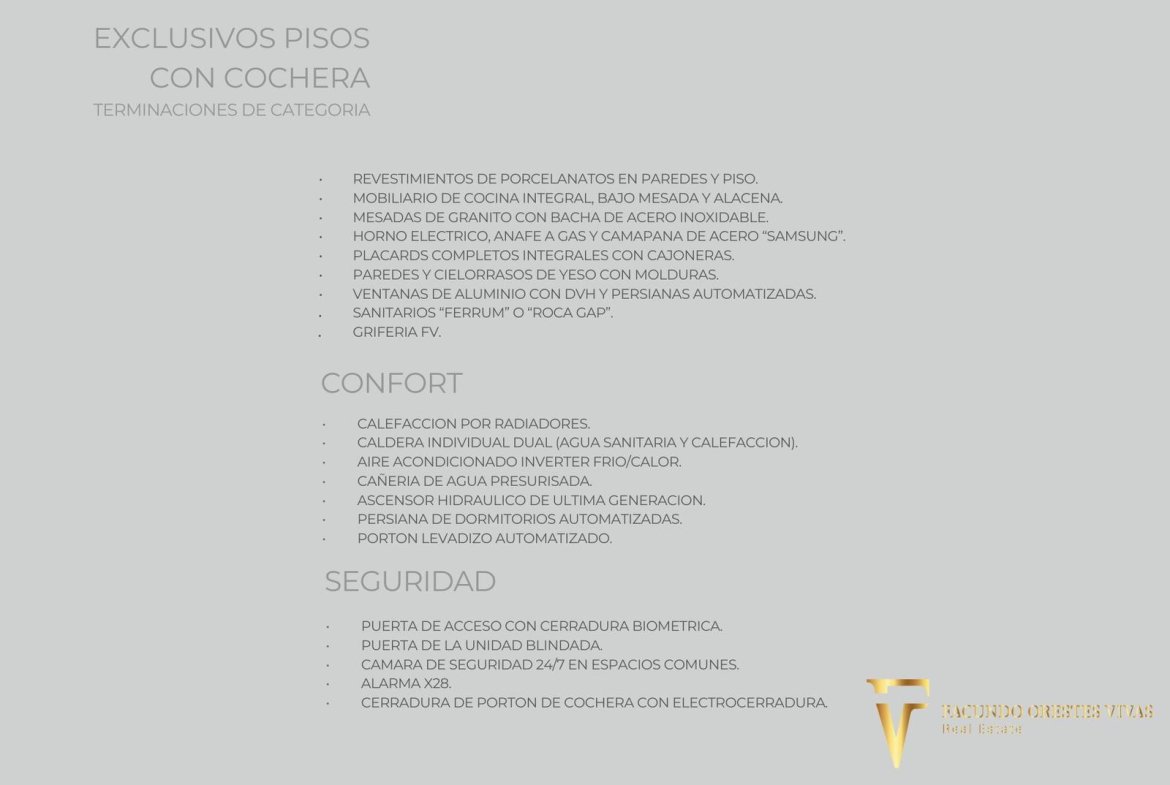VENTA- DEPARTAMENTO -CUATRO AMBIENTES -BALCON CON PARRILLA-COCHERA-AIRE/A -BARRIO NAON -MATADEROS