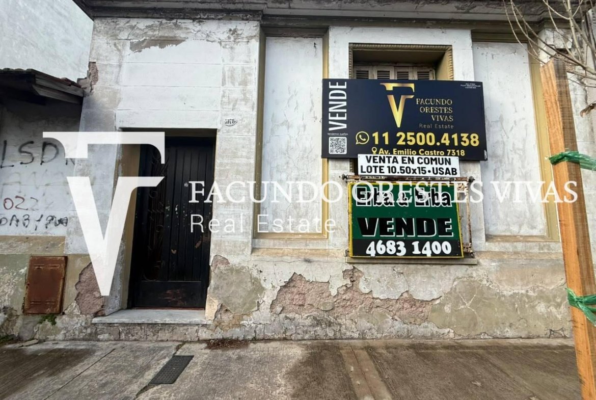 VENTA – TERRENO – LOTE PROPIO – OPORTUNIDAD – MATADEROS