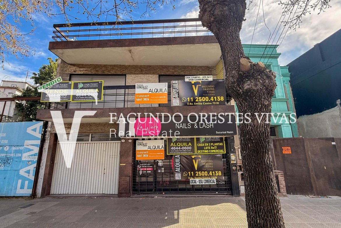ALQUILER – CASA – LOCAL – IDEAL PARA EMPRENDIMIENTO – CUATRO AMBIENTES – AVENIDA – LINIERS