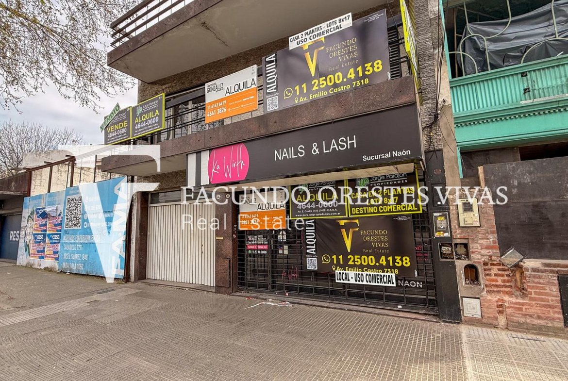 ALQUILER – CASA – LOCAL – IDEAL PARA EMPRENDIMIENTO – CUATRO AMBIENTES – AVENIDA – LINIERS